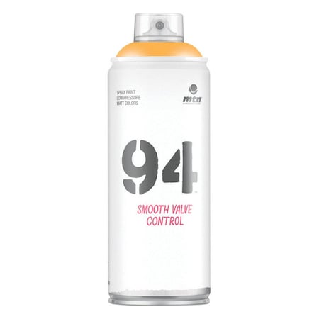 Montana Colors 11 oz 94 Matte Spray Paint, Medium Yellow, 6PK MO5481